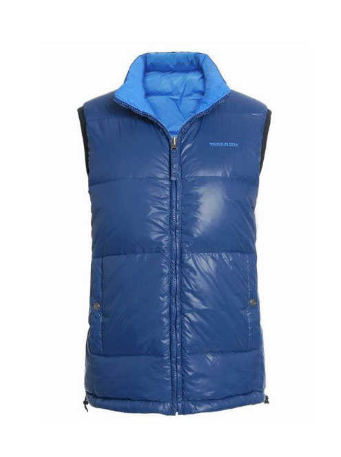 Woolrich Blue Down Vests Man